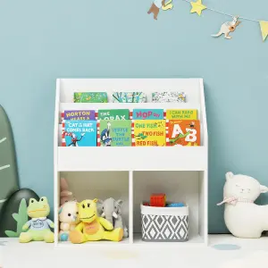 Costway Kids Bookshelf Toy Storage Cabinet Organizer Wooden Kids Bookcase