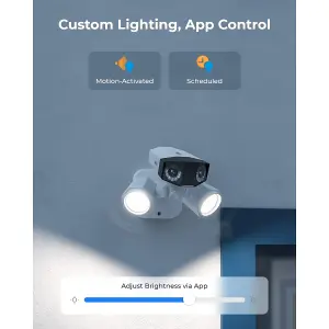 Reolink 4K Duo 2 PoE 180 degree view Smart Advanced AI detection, Colour night vision Floodlight Camera