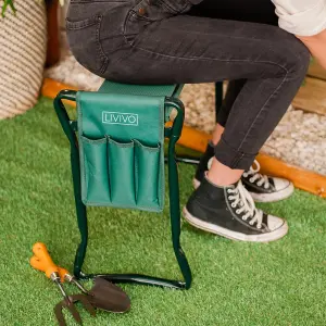 LIVIVO Foldable Portable Garden Kneeler for Gardening