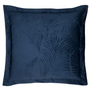 Paoletti Palmeria Embroidered Velvet Polyester Filled Cushion