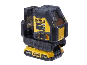 Dewalt DCLE34021D1 XR Compact Cross Line Green Laser 18V 1x2.0Ah Li-ion + Tripod