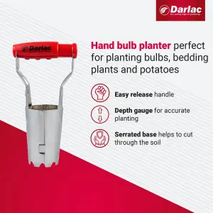 Darlac Hand Bulb Planter, DP251, For Planting Bulbs, Bedding Plants and Potato Tubers