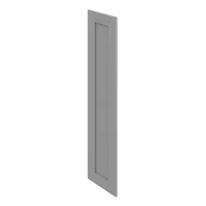 GoodHome Alpinia Matt slate grey wood effect Shaker Larder Cabinet door (W)300mm (H)1287mm (T)18mm