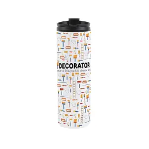 Decorator Travel Mug - Novelty Trades Gift Stainless Steel Vacuum-Sealed Double-Walled Hot/Cold Drinks Travel Flask