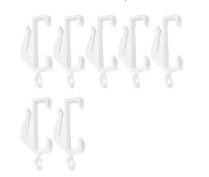 40 Pack Curtain Glider Hooks Grip Fit Integra Decorail Sturdy Gliders