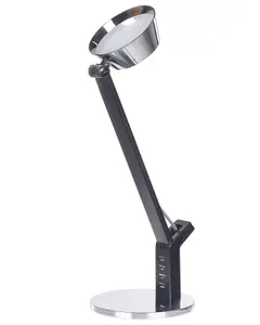 Metal LED Desk Lamp with USB Port Silver CHAMAELEON