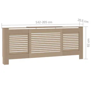 Berkfield MDF Radiator Cover 205 cm