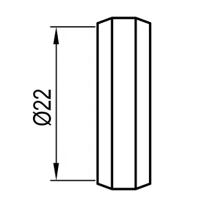 Plumbsure Brass Compression Olive (Dia)22mm, Pack of 20