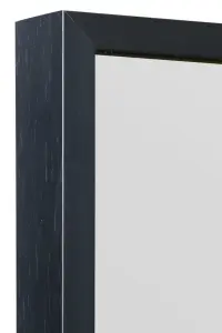 MirrorOutlet Artus - Black Aluminium Edged Wall Leaner Mirror 68" X 33" (174CM X 85CM)