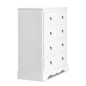 Romance True White 2 Over 3 Chest of Drawers