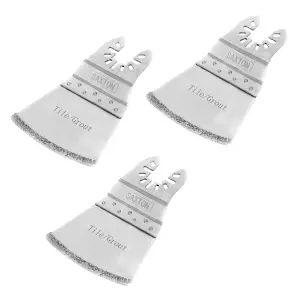 Saxton QF65DB03 Oscillating Multitool Diamond End Cut Blade Pack of 3