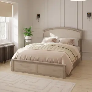 GFW Madrid Ottoman Bed  Limed Oak