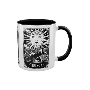 Deadly Tarot The Star Strength & The Sun Inner Two Tone Mug White/Black (One Size)