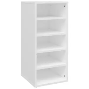 Berkfield Shoe Cabinets 2 pcs White 31.5x35x70 cm Engineered Wood