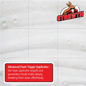 Strewth - Mould Stain Remover Foam Action Spray, Removes Mouldy Stains From Walls, Tiles, Silicone Seals & More - 500ml