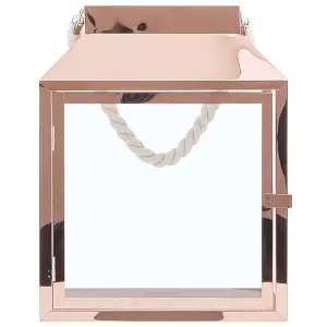 Beliani Modern Lantern KASOS Metal Copper