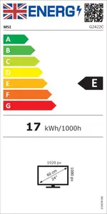 MSI G2422C 23.6 Inch 180Hz FHD Gaming Monitor