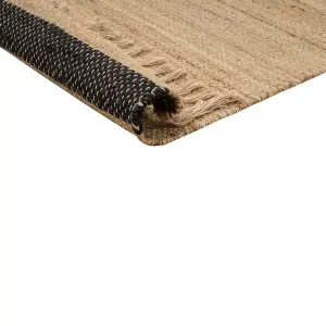 Jute Area Rug 300 x 400 cm Beige ERICEK