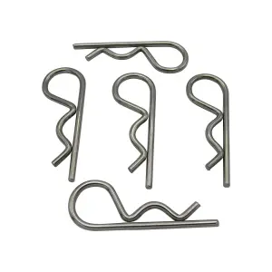 5MM Stainless Steel R Clips x5 (Beta Retaining Pins)