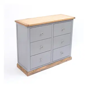 Biccari 6 Drawer Chest of Drawers Chrome Knob