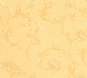 Galerie Neapolis 3 Orange Acanthus Trail Embossed Wallpaper