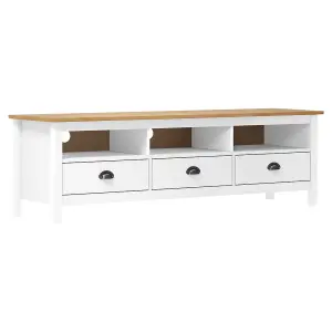 TV Cabinet White 140x40x35.5 cm Engineered Wood