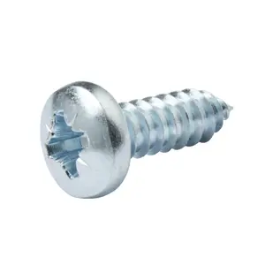 Diall Pozidriv Pan head Zinc-plated Carbon steel Screw (Dia)6.3mm (L)19mm, Pack of 25