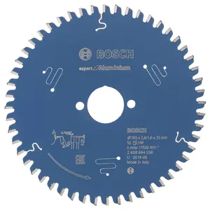 Bosch Professional Circular Saw Blade Expert for Aluminium - 165 x 30 x 2.6 mm, 52 Teeth