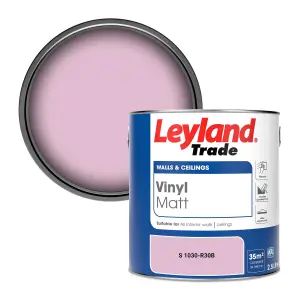 Leyland Trade Vinyl Matt Walls & Ceilings Emulsion Paint (S 1030-R30B) 2.5L