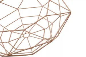 Interiors by Premier Vertex Pink Finish Fruit Basket