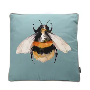 Meg Hawkins Bee Cushion with Contrast Piping