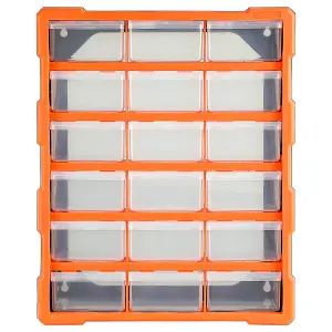 18 Drawers Plastic Storage Cabinet Organizer