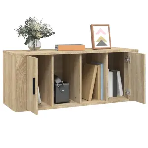 Berkfield TV Cabinet Sonoma Oak 100x35x40 cm Engineered Wood