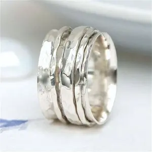 Flo All Sterling Silver Spinning Ring