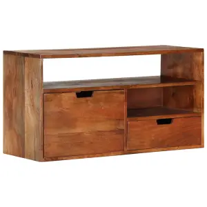 Berkfield TV Cabinet 80x30x42 cm Solid Acacia Wood