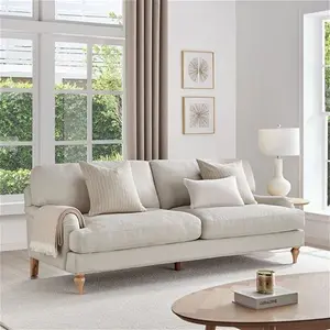 DUSK Hampshire 3 Seater Sofa - Beige - Textured Weave