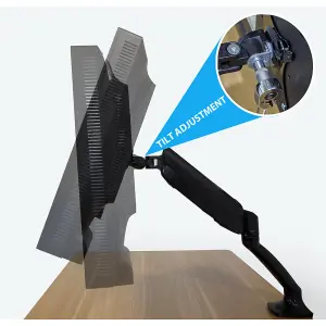 Ergonomic 10-27 Inch Adjustable Monitor Desk Mount Arm for Optimal Viewing