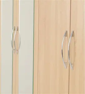 Cascio 4 Door Wardrobe Zipcode Design Finish: Sonoma Oak Effect