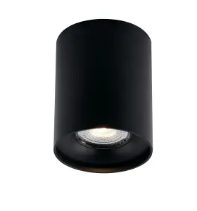 Luminosa Town Surface Mounted Ceiling Lamp, Black, GU10