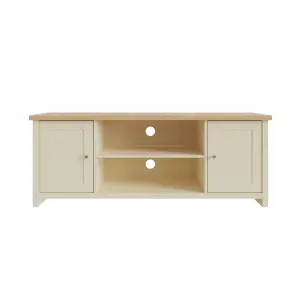 GFW Lancaster Large TV Cabinet Cream