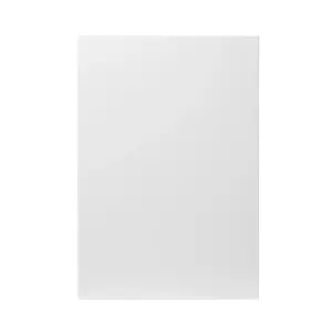 GoodHome Stevia Gloss white Slab Tall appliance Cabinet door (W)600mm (H)867mm (T)18mm