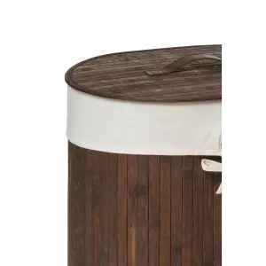 Maison by Premier Kankyo Dark Brown Oval Laundry Hamper