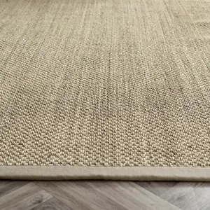 Origins Sisal Runner Light Beige with Sand Border 67CM x 200CM