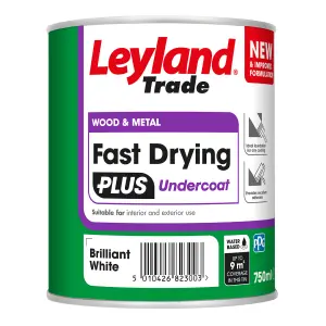 Leyland Trade Fast Dry Plus Brilliant White Metal & wood Undercoat, 750ml