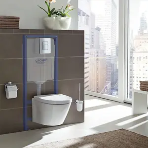 GROHE Rapid SL 3-IN-1 Wall Hung Concealed Toilet Cistern Frame 1.13m Height Including Flush Plate