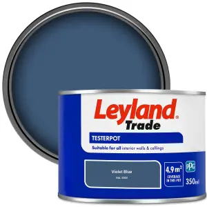 Leyland Trade Vinyl Matt Walls & Ceilings Emulsion Paint Violet Blue (RAL 5000) 350ml Tester