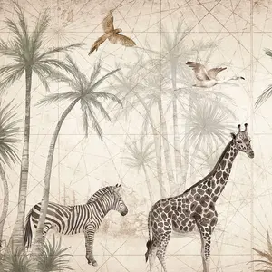 Grandeco Animal Jungle 7 panel Mural 2.8 x 3.71m