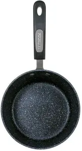 Scoville Neverstick Non-Stick Aluminium 3 Piece Saucepan Set, Black