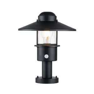 Elstead Klampenborg Outdoor Pedestal Light Black, IP44