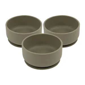 Tiny Dining - Baby Silicone Suction Bowls - Silver Sage - Pack of 3